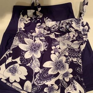 🏝Island print Tankini with high waist swim skort⛱